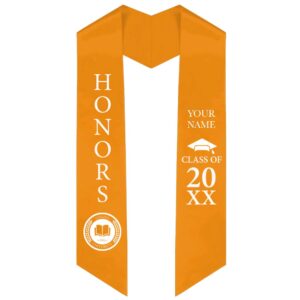 Angled Finish Stoles - Orange