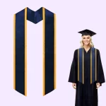 Blank Graduation Stoles - Angled Trim Hover