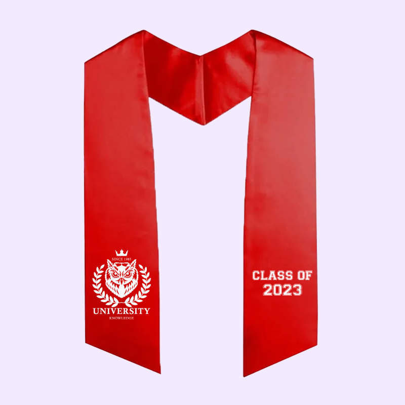 Wholesale Custom Graduation Stoles With Angled Finish