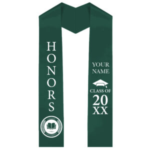 Custom Graduation Stoles - Plain - Hunter Green