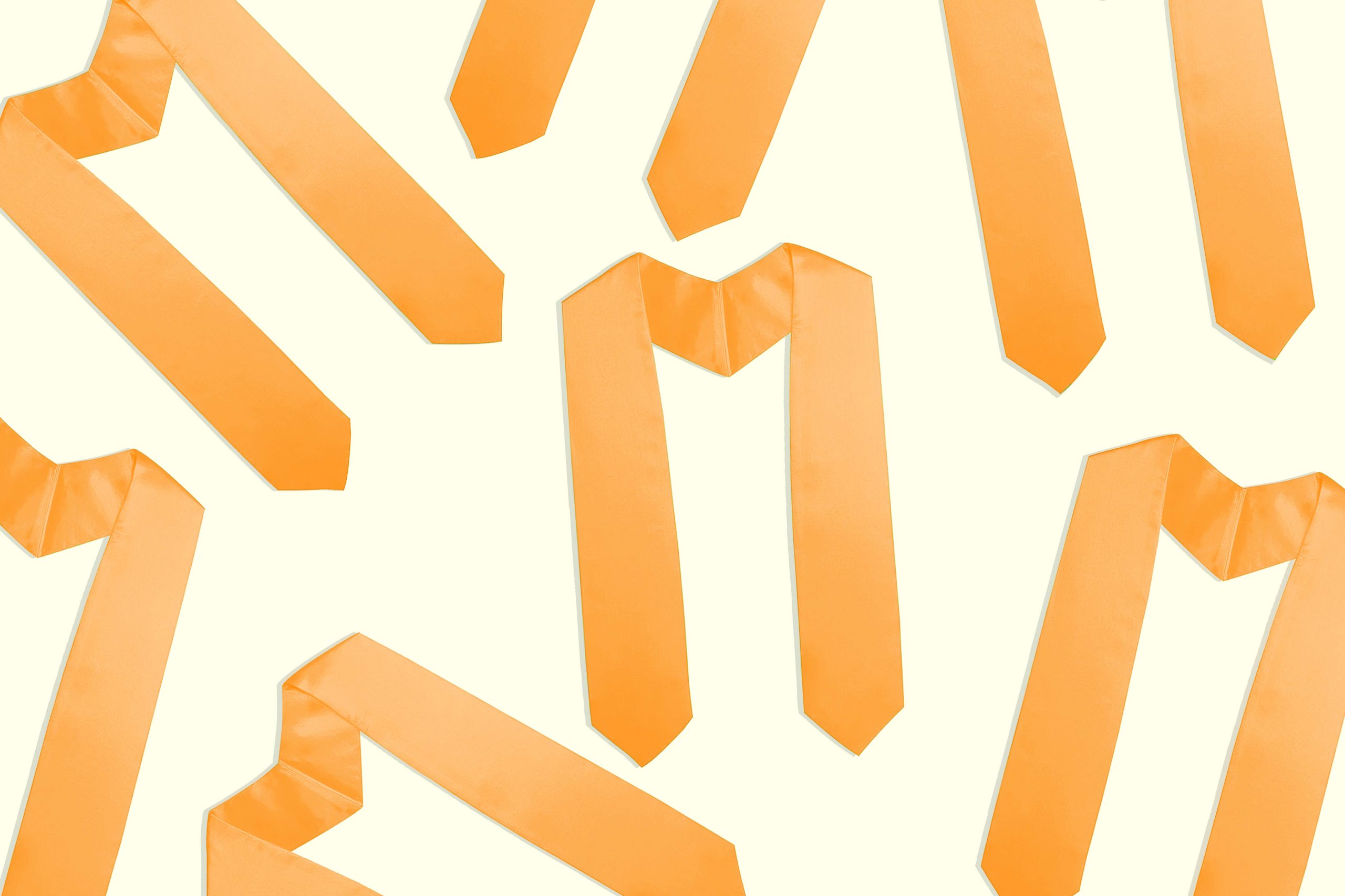 Orange Graduation Stoles