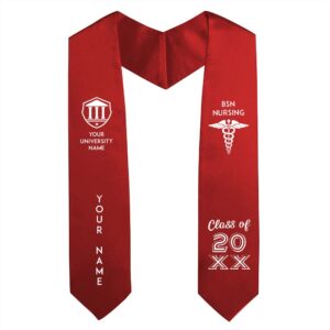 Nursing Graduation Stole - Red
