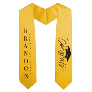 High School Stoles - Yellow