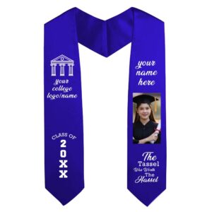 University Graduation Stole - Blue