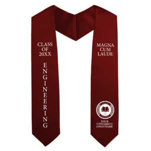 Engineering Graduation Stole - Maroon