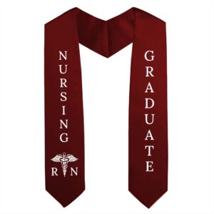 Nursing Stole For Graduation - Maroon