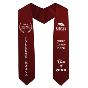 Graduation Stoles For Universities - Maroon