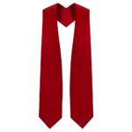 Red Graduation Stole Tapered Finish