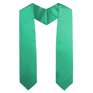 Emerald Green Graduation Stole Classic Finish