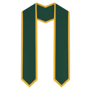 Hunter Green Graduation Stole Classic Finish With Trim