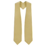 Gold Graduation Stole Tapered Finish