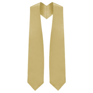 Gold Graduation Stole Tapered Finish