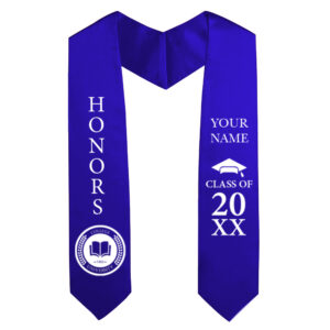 Custom Graduation Stoles - Classic Plain - Blue