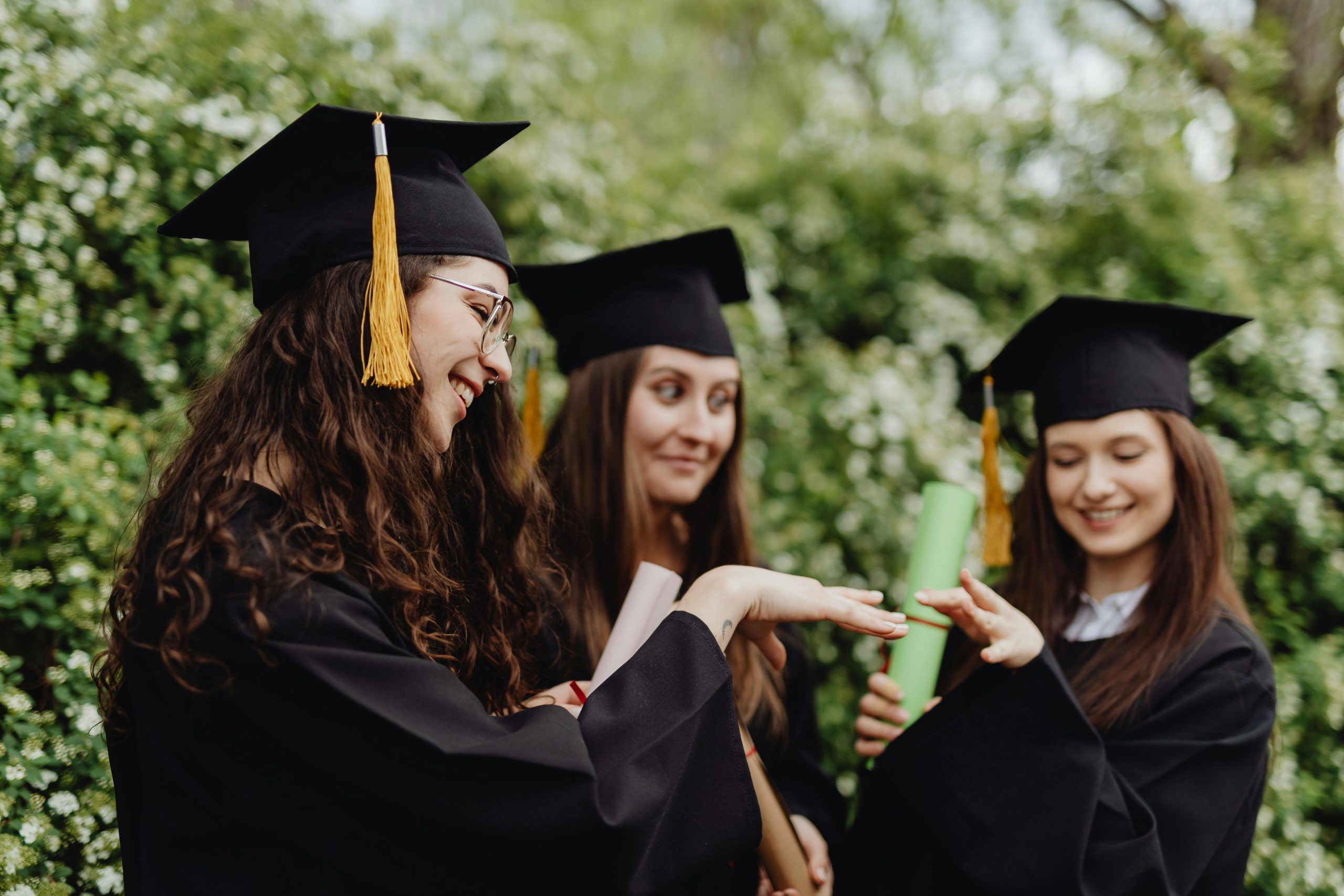 Girls Celebrating Their Graduation