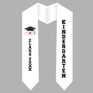 Stoles For Kinder Garten Students - White