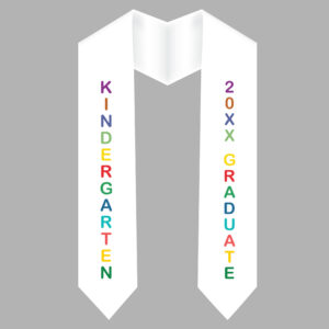 Preschool Graduation Stoles - White