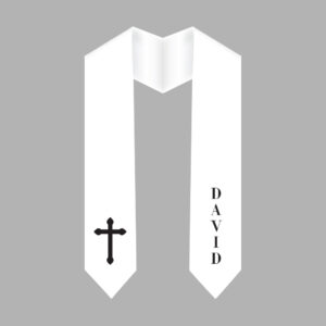 Personalized Choir Stoles - White
