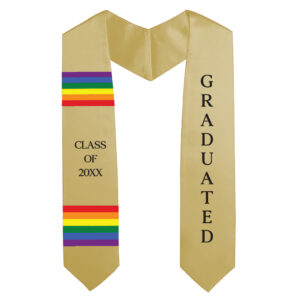 Pride Stoles For Graduation - Gold