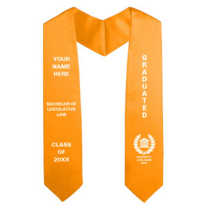 Bachelor's Stoles For Graduation - Orange