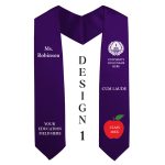 Education stoles With Embroidery -Design 1