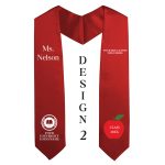 Education stoles With Embroidery -Design 2