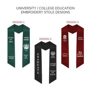 Pre-designed College & University Embroidered Graduation Stoles-main-final